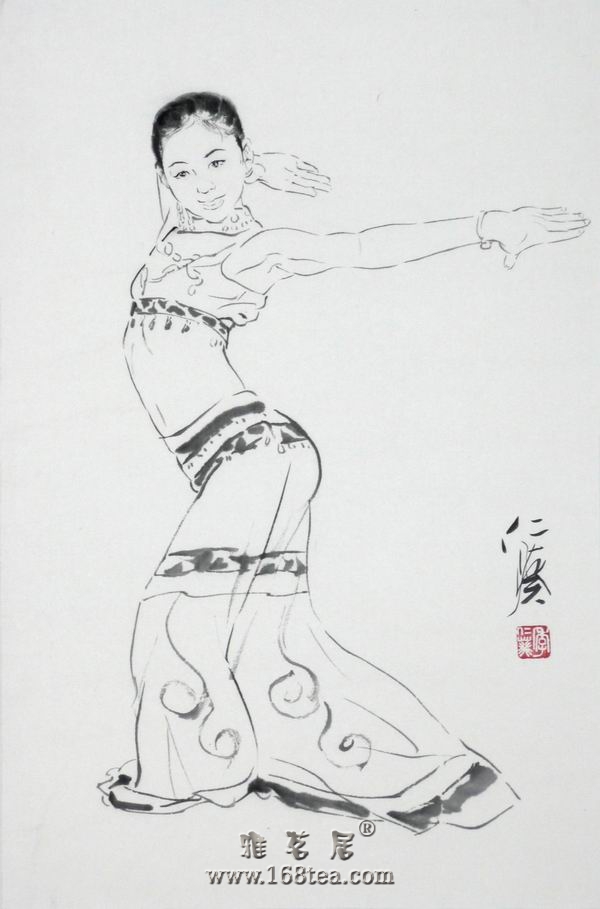 季仁葵舞蹈国画
